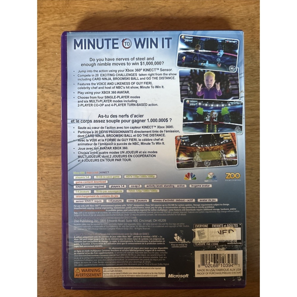 Minute to Win It (Xbox 360) CIB Super Fun - Picture 4 of 4